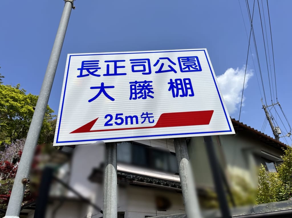 長正司公園の藤棚